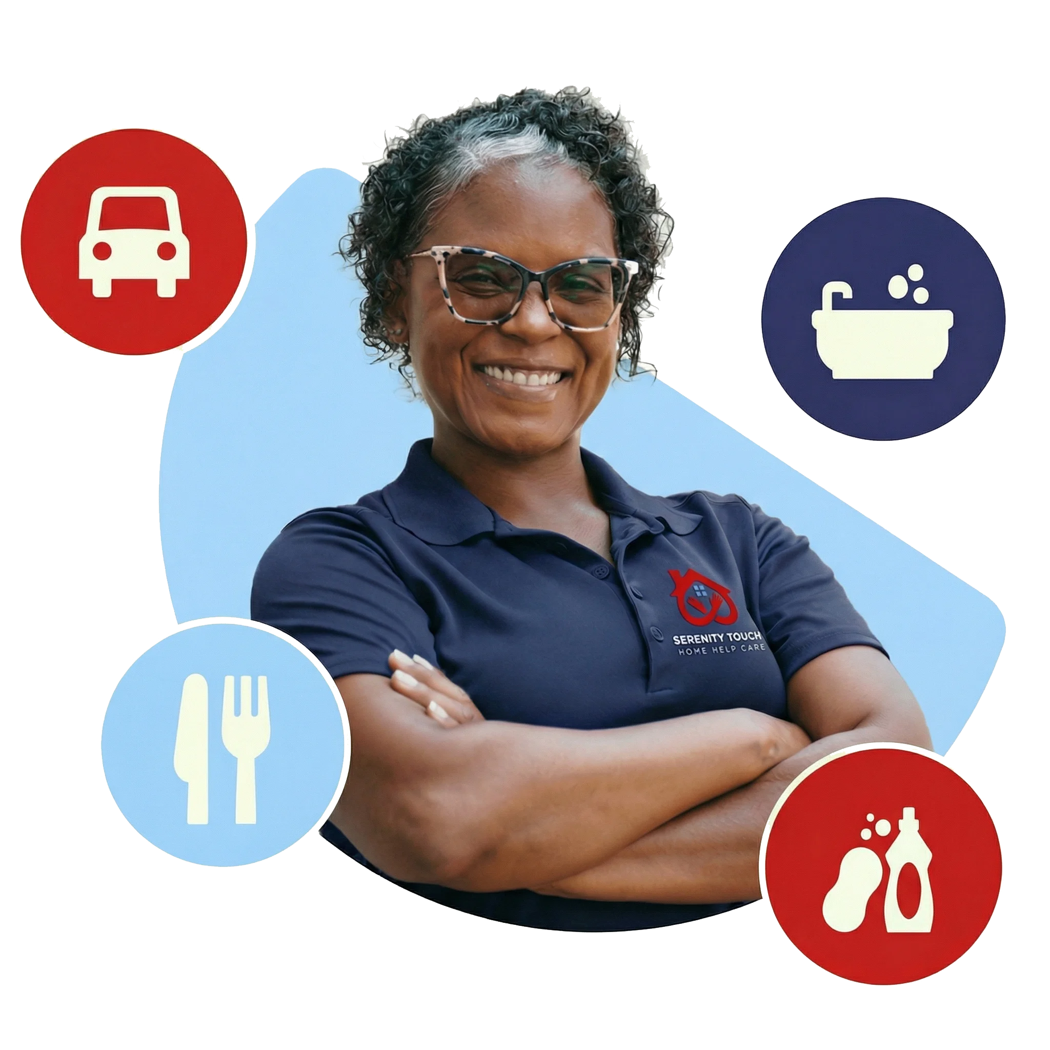 Caregiver with client